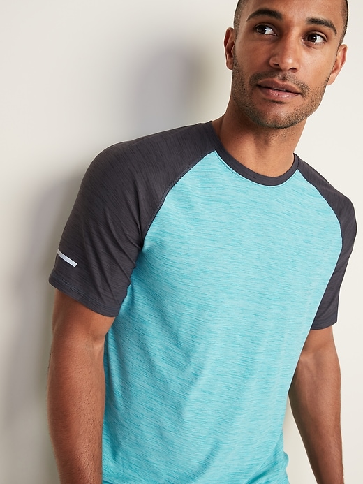 Image number 4 showing, Ultra-Soft Breathe ON Color-Blocked Tee