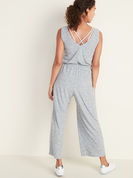 Image number 2 showing, Breathe ON Waist-Defined Sleeveless Jumpsuit for Women