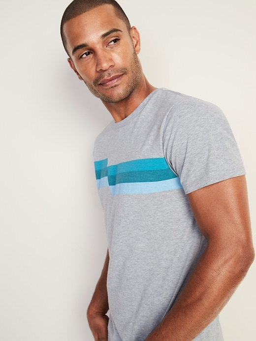 Image number 4 showing, Soft-Washed Chest-Stripe Tee