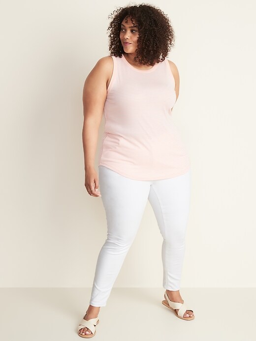 Image number 3 showing, Slim-Fit Plus-Size High-Neck Tank