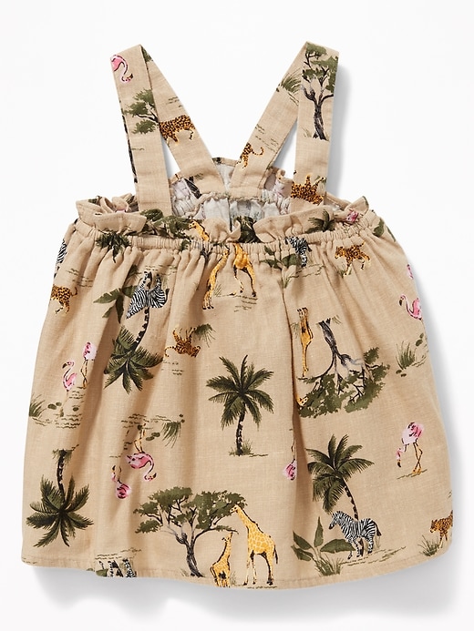 View large product image 2 of 4. Printed Linen-Blend Tank for Toddler Girls