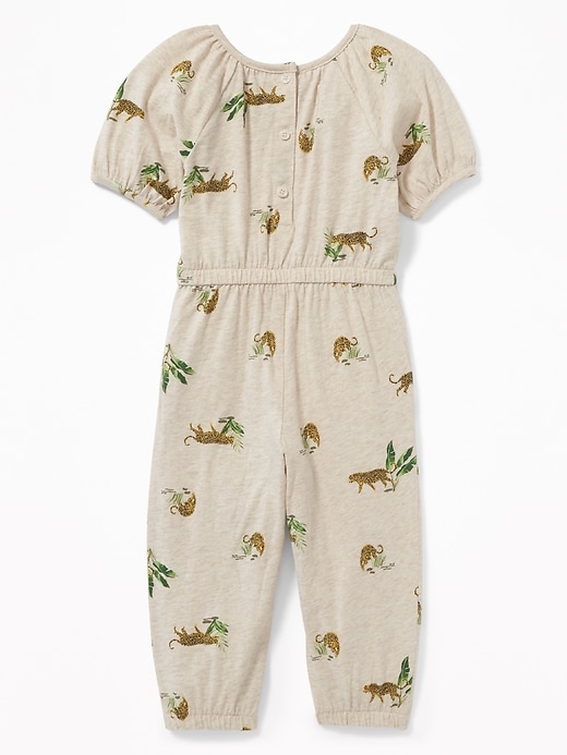 View large product image 2 of 3. Printed Jersey Jumpsuit for Toddler Girls