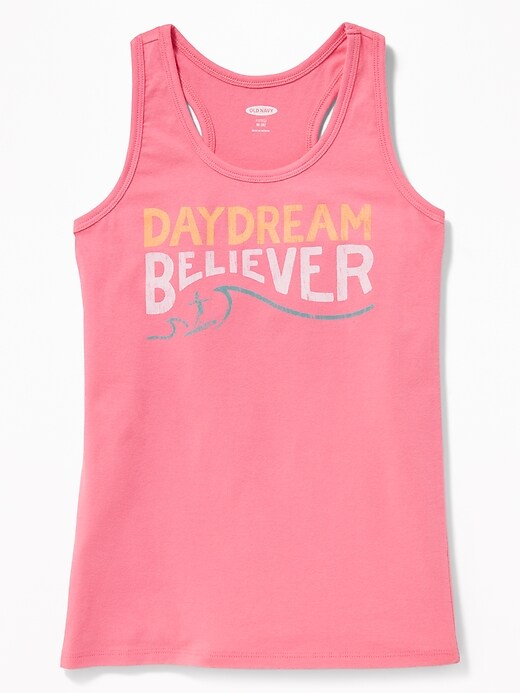 View large product image 1 of 2. Graphic Racerback Tank for Girls
