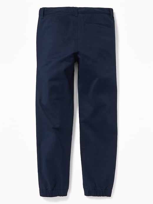 View large product image 2 of 3. Straight Built-In Flex Twill Uniform Joggers For Boys