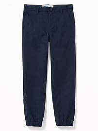 View large product image 3 of 3. Straight Built-In Flex Twill Uniform Joggers For Boys