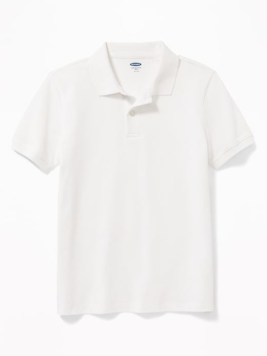 View large product image 1 of 3. Uniform Stain-Resistant Built-In Flex Pique Polo For Boys