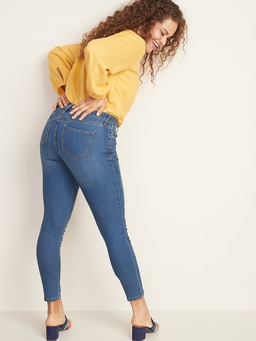 Image number 7 showing, Mid-Rise Super Skinny Ankle Jeans for Women