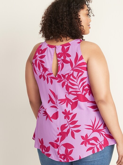 Image number 2 showing, Plus-Size High-Neck Sleeveless Top