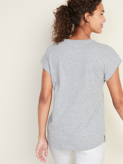 Image number 2 showing, Relaxed Dolman-Sleeve Tee for Women
