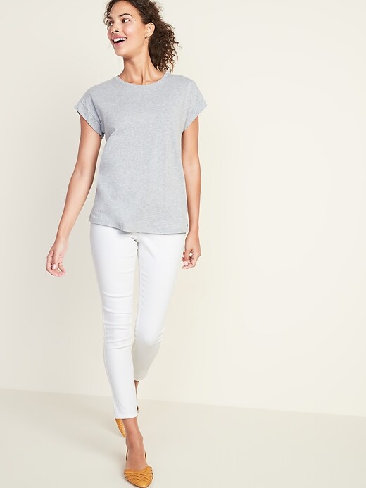 Image number 3 showing, Relaxed Dolman-Sleeve Tee for Women