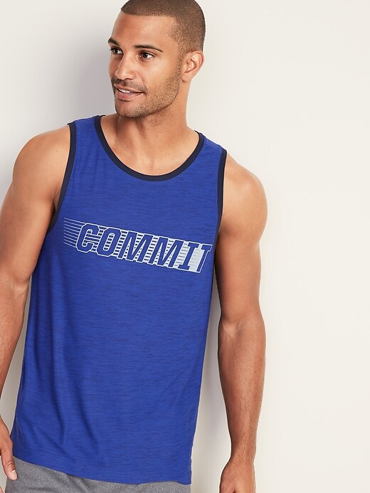 View large product image 1 of 1. Ultra-Soft Breathe ON Graphic Tank