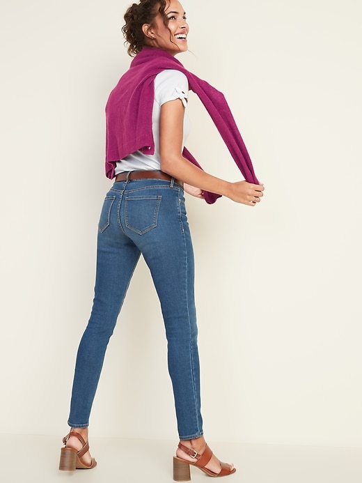 Image number 2 showing, Mid-Rise Super Skinny Ankle Jeans for Women