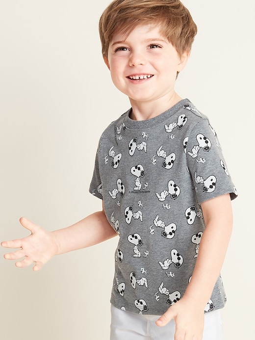 View large product image 1 of 2. Peanuts&#174 Snoopy Graphic Tee for Toddler Boys