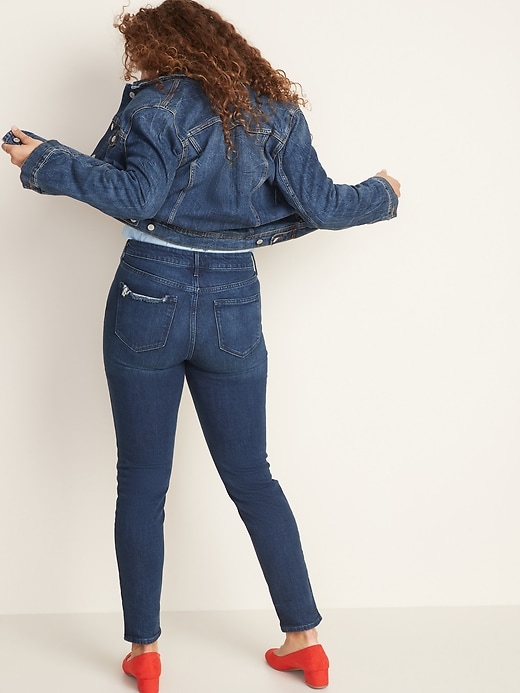Image number 7 showing, High-Waisted Power Slim Straight Jeans For Women