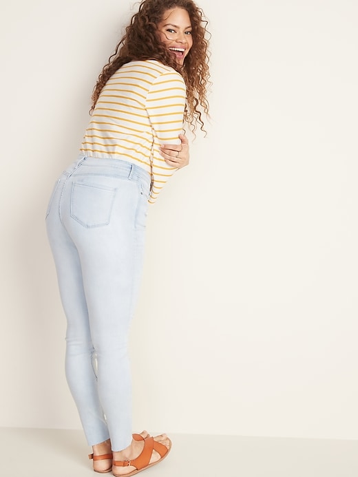 Image number 7 showing, High-Waisted Rockstar Super Skinny Ankle Jeans For Women