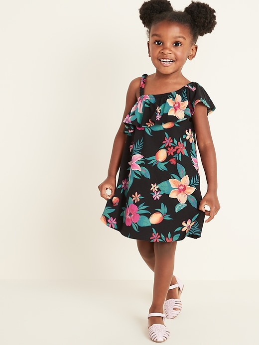One-Shoulder Floral Swing Dress for Toddler Girls | Old Navy
