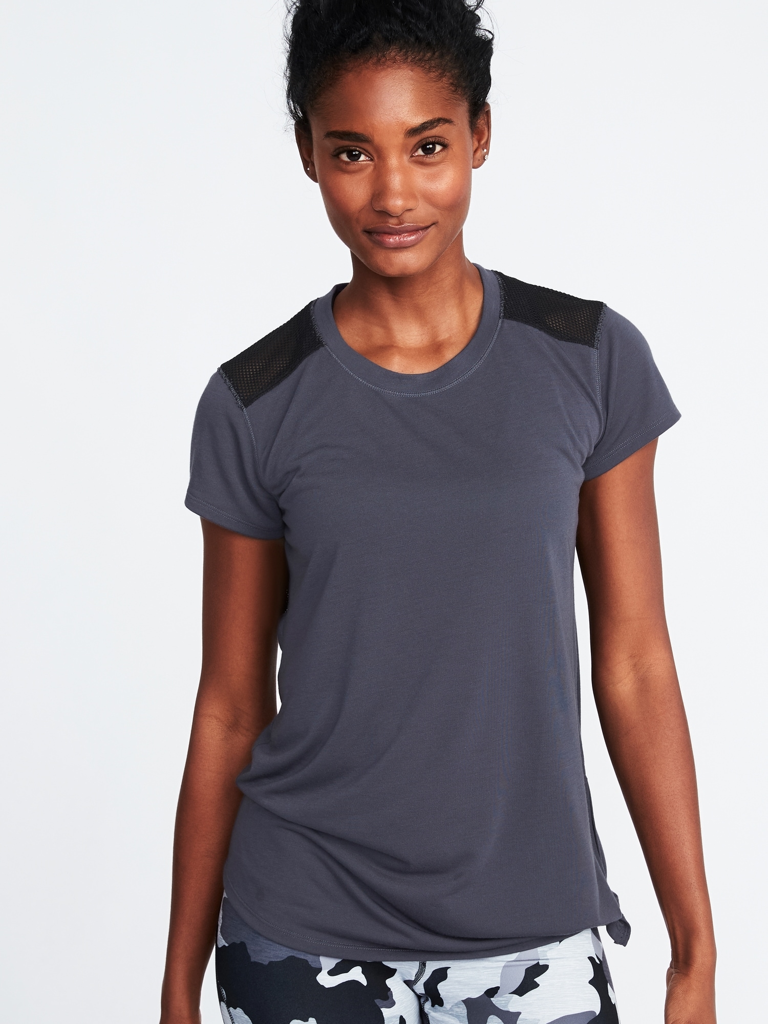 Mesh-Back Side-Tie Performance Top for Women | Old Navy