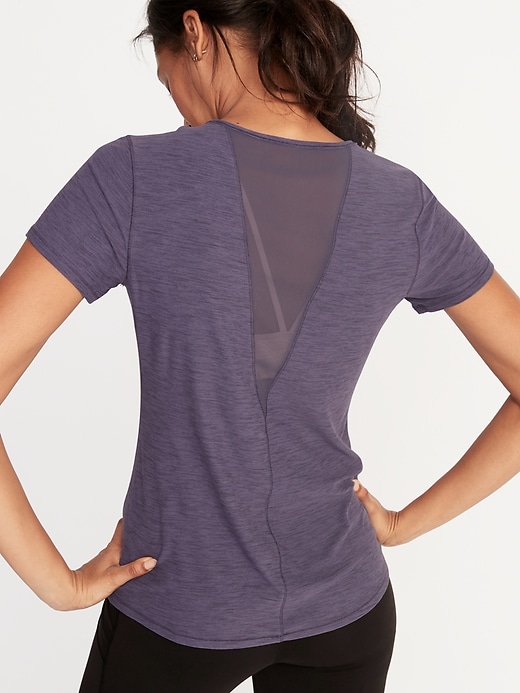 Image number 1 showing, Breathe ON Mesh-Back Performance Tee for Women