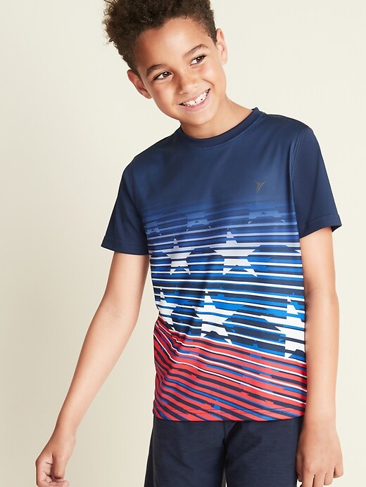 View large product image 1 of 1. Graphic Go-Dry Performance Tee for Boys