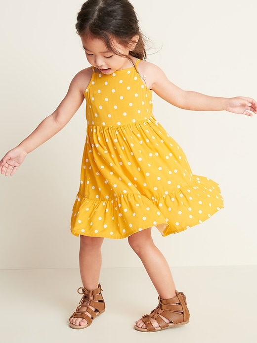 View large product image 1 of 3. Tiered-Hem Fit & Flare Cami Dress for Toddler Girls
