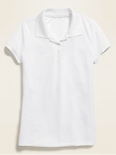 old navy womens white polo shirts