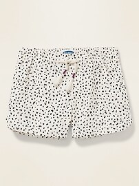 View large product image 3 of 3. Printed Twill Pull-On Shorts For Girls