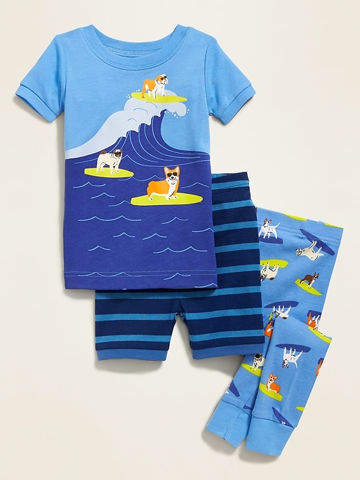 View large product image 1 of 1. Surfing Dogs 3-Piece Sleep Set For Toddler Boys & Baby
