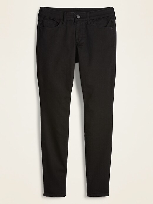 Image number 5 showing, Low-Rise Pop Icon Skinny Black Jeans for Women