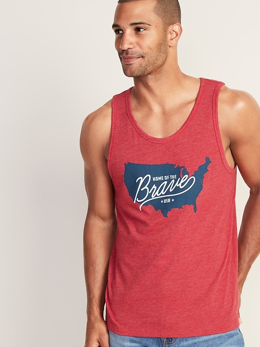 View large product image 1 of 1. Graphic Soft-Washed Tank