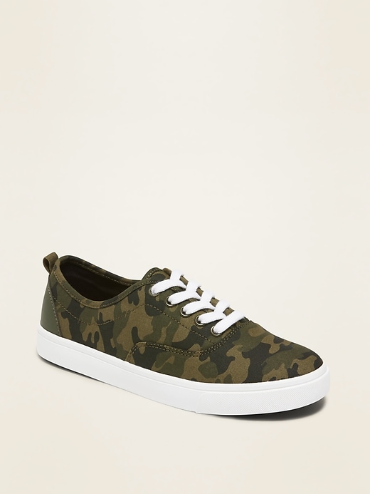 View large product image 1 of 1. Lace-Up Canvas Sneakers For Boys