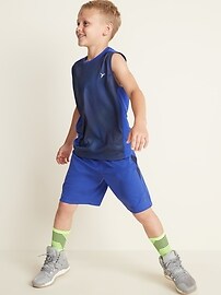 View large product image 3 of 3. Go-Dry Color-Blocked Muscle Tank for Boys