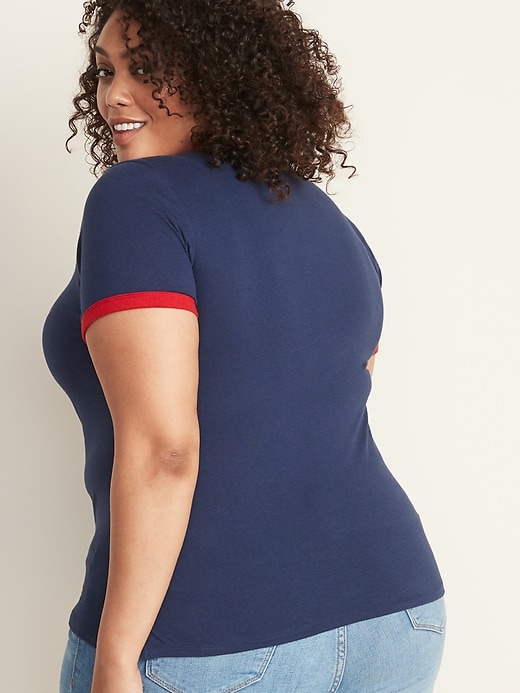 Image number 2 showing, Slim-Fit Plus-Size Americana-Graphic Tee