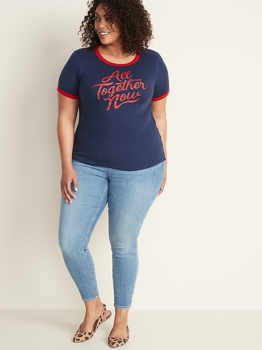 Image number 3 showing, Slim-Fit Plus-Size Americana-Graphic Tee