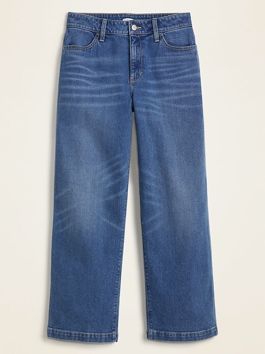 Image number 5 showing, High-Waisted Wide-Leg Ankle Jeans For Women