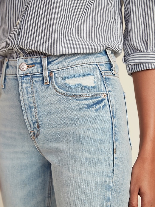 Image number 4 showing, High-Waisted Power Slim Straight Jeans For Women