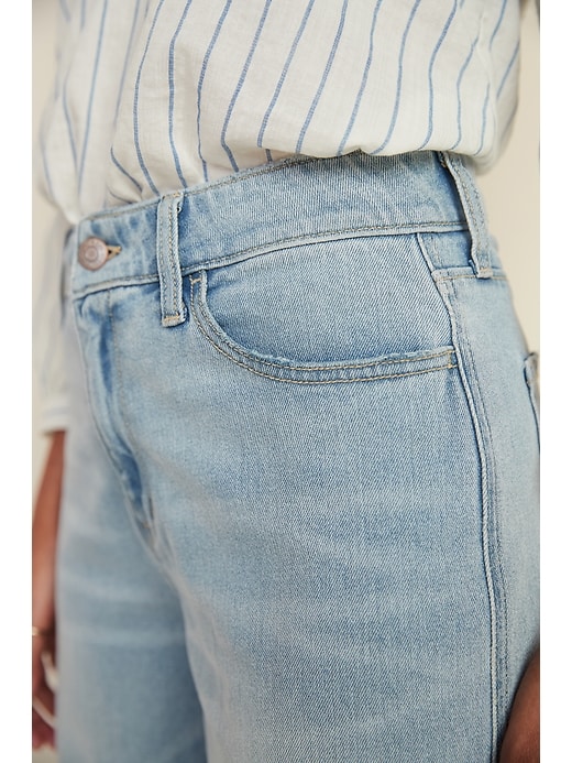 Image number 4 showing, High-Waisted Slim Wide-Leg Jeans For Women