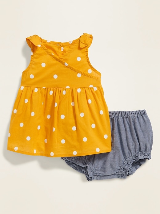 View large product image 1 of 1. Printed Cross-Front Tank & Bloomers Set for Baby
