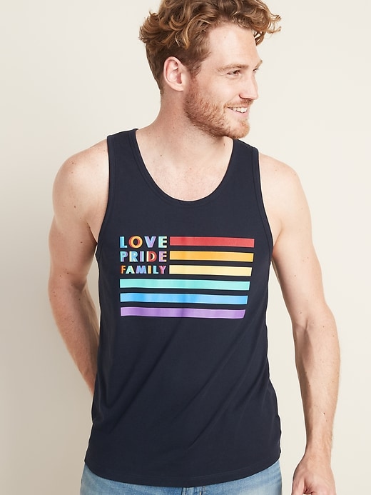 View large product image 1 of 1. 2019 Pride "Love Pride Family" Tank For Men