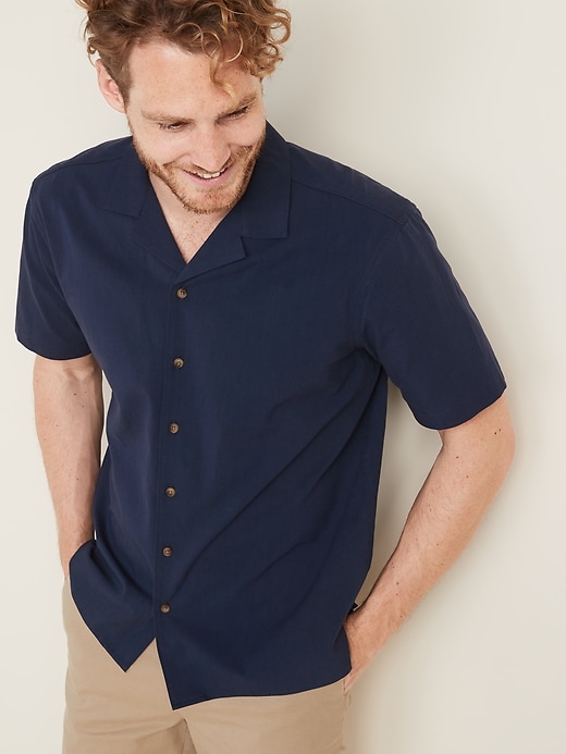 View large product image 1 of 1. Regular-Fit Soft-Washed Twill Getaway Shirt