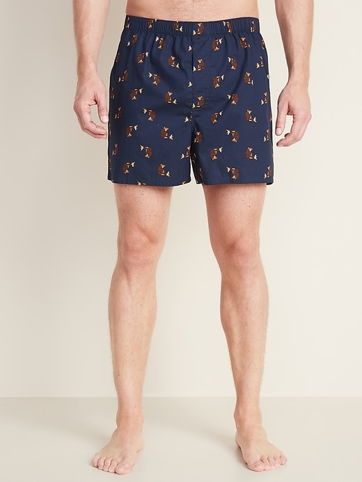 Soft-Washed Printed Boxer Shorts for Men | Old Navy