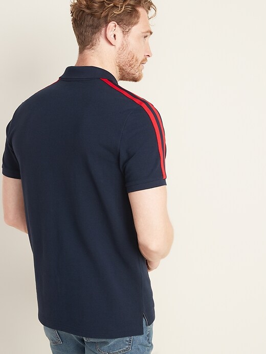 Image number 2 showing, Moisture-Wicking Sleeve-Stripe Pro Polo