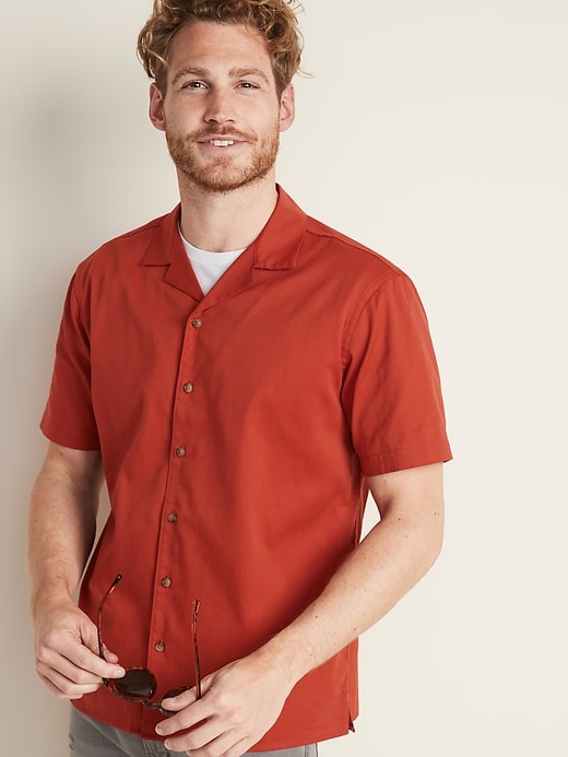 Image number 1 showing, Regular-Fit Soft-Washed Twill Getaway Shirt