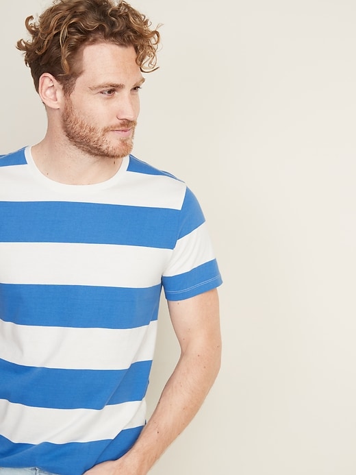 Image number 1 showing, Soft-Washed Bold-Stripe Tee
