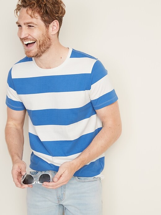 Image number 4 showing, Soft-Washed Bold-Stripe Tee
