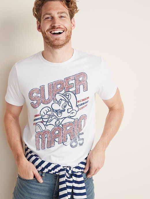Image number 1 showing, Super Mario&#153 Vintage-Style Graphic Tee