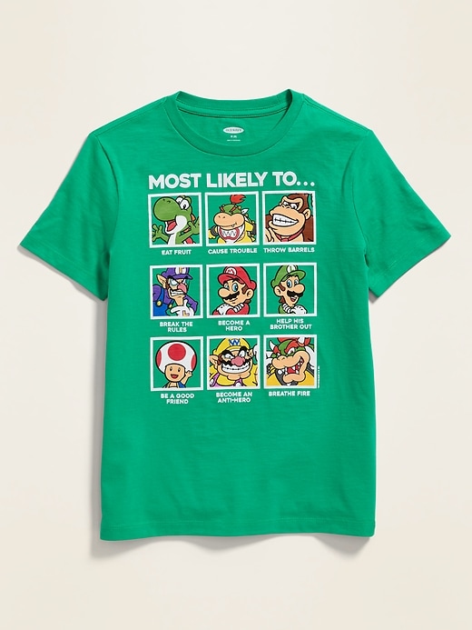 View large product image 1 of 2. Super Mario&#153 "Most Likely To..." Tee for Boys