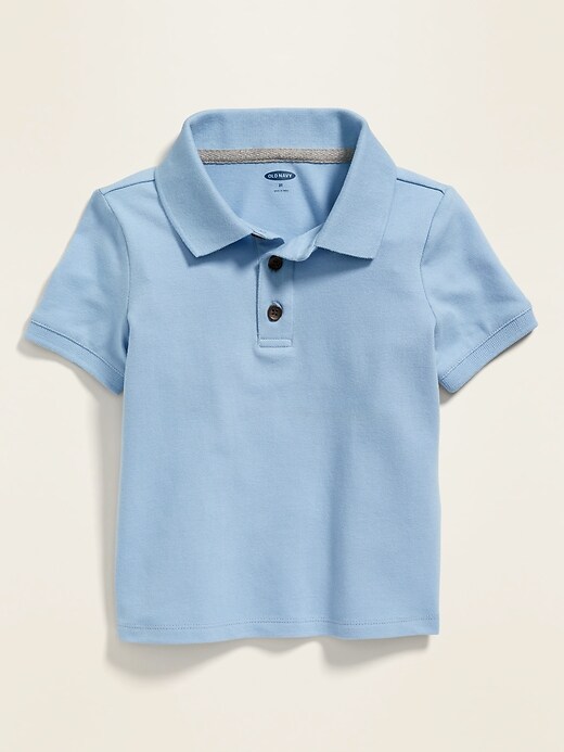View large product image 1 of 1. Unisex Pique Uniform Polo Shirt for Toddler