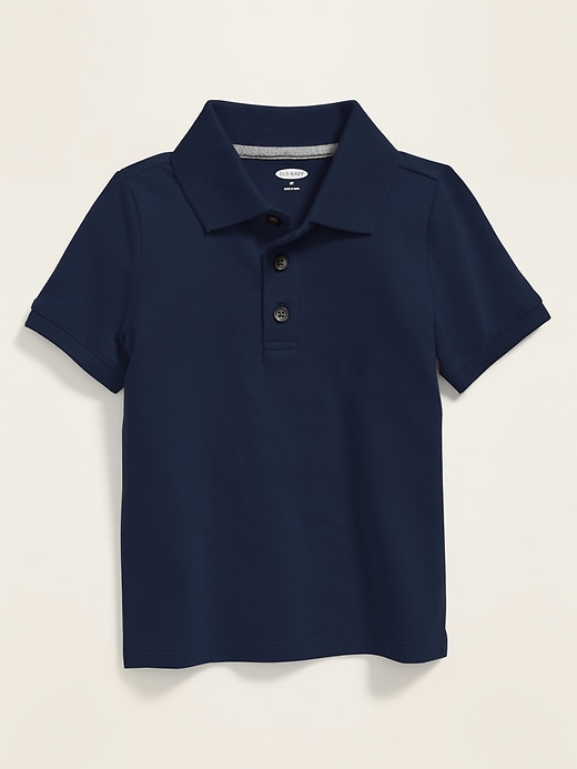 View large product image 1 of 1. Unisex Pique Uniform Polo Shirt for Toddler
