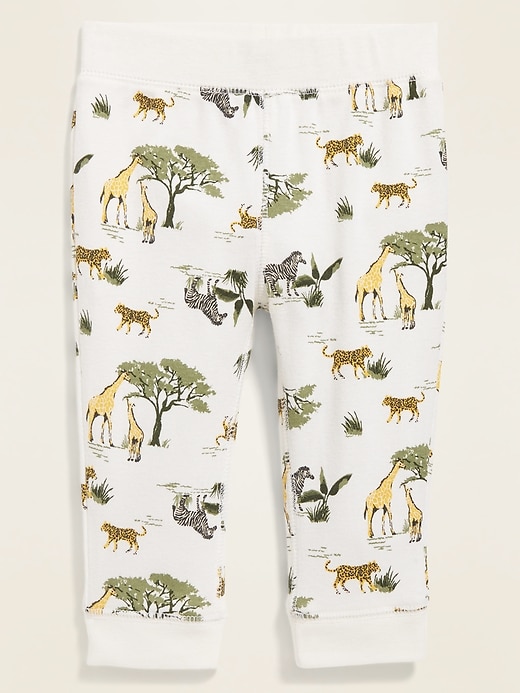 View large product image 1 of 2. Safari Animal-Print Knit Leggings for Baby