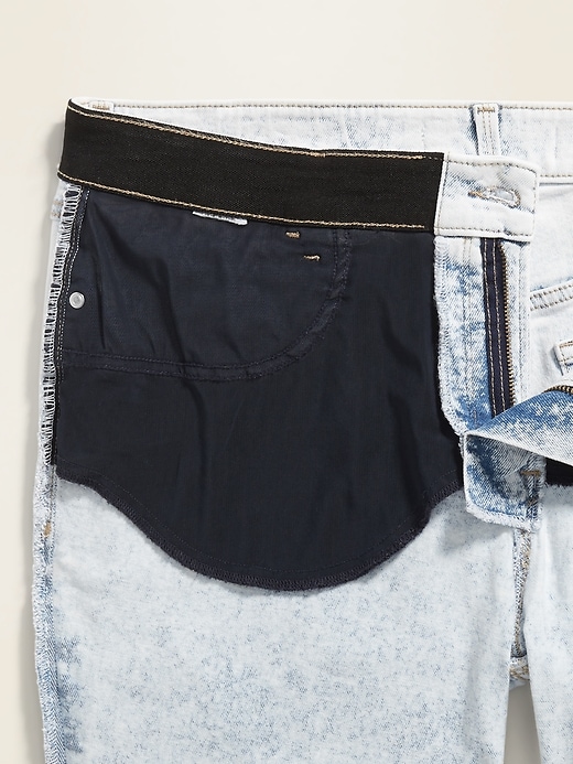 Image number 4 showing, High-Waisted Secret-Slim Pockets + Waistband Plus-Size Rockstar Super Skinny Frayed-Hem Jeans